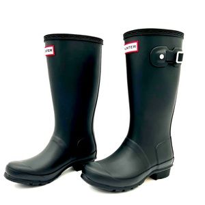 Hunter Kids Black Rain Boots
